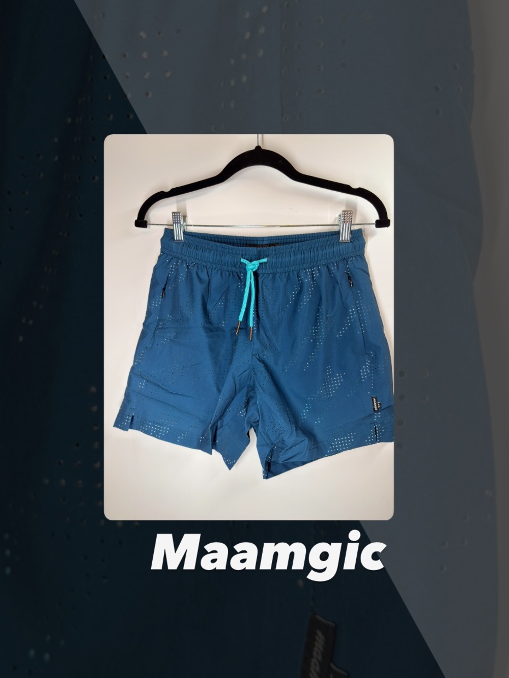 NWT Maamgic Lake Blue Swim Trunks
